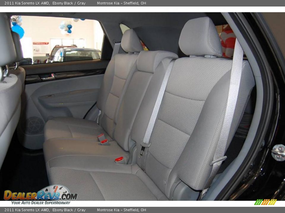 2011 Kia Sorento LX AWD Ebony Black / Gray Photo #18