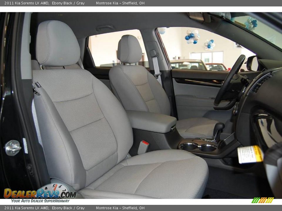 2011 Kia Sorento LX AWD Ebony Black / Gray Photo #23