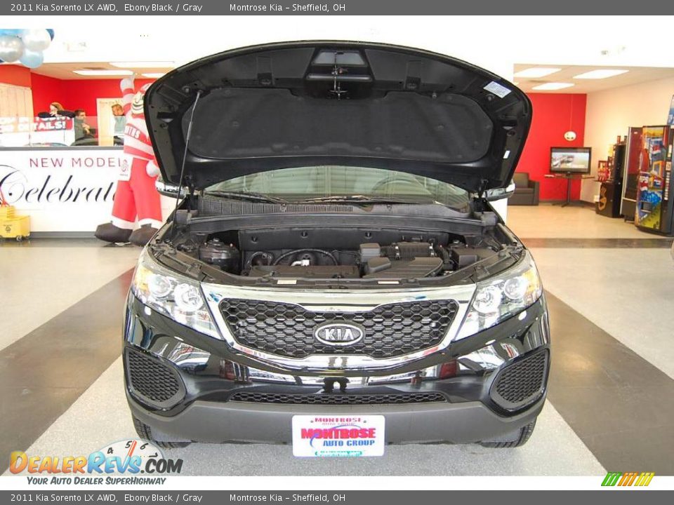 2011 Kia Sorento LX AWD Ebony Black / Gray Photo #24