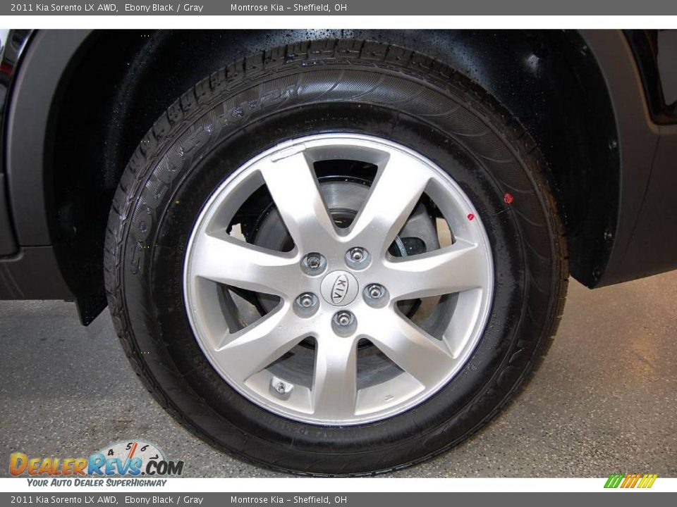 2011 Kia Sorento LX AWD Ebony Black / Gray Photo #29