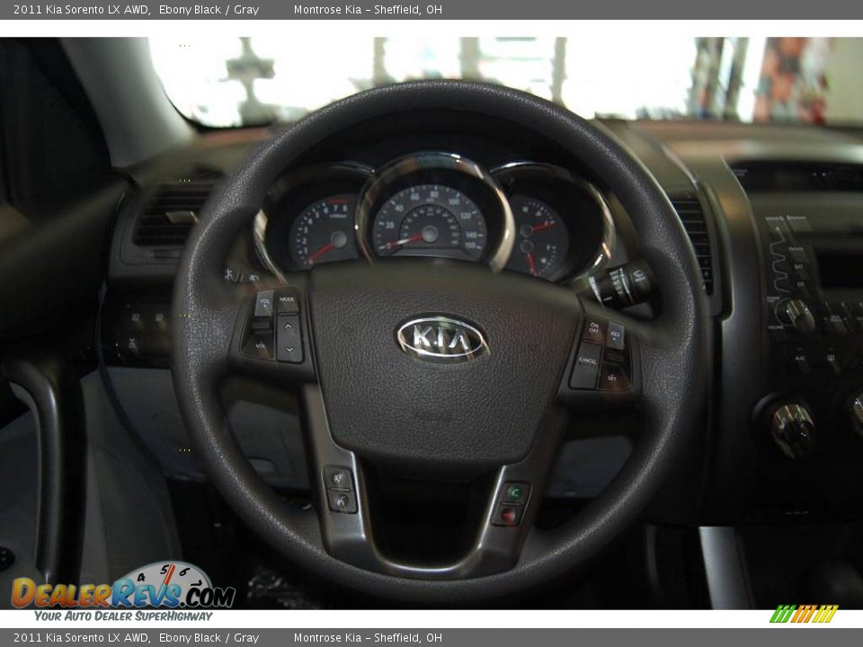 2011 Kia Sorento LX AWD Ebony Black / Gray Photo #31