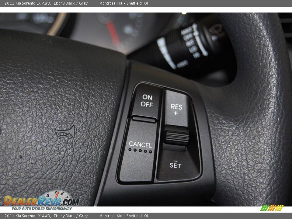 2011 Kia Sorento LX AWD Ebony Black / Gray Photo #34