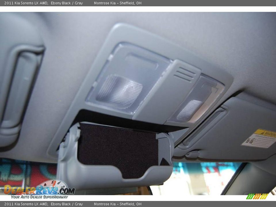 2011 Kia Sorento LX AWD Ebony Black / Gray Photo #36