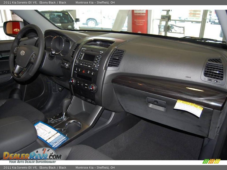 2011 Kia Sorento EX V6 Ebony Black / Black Photo #15