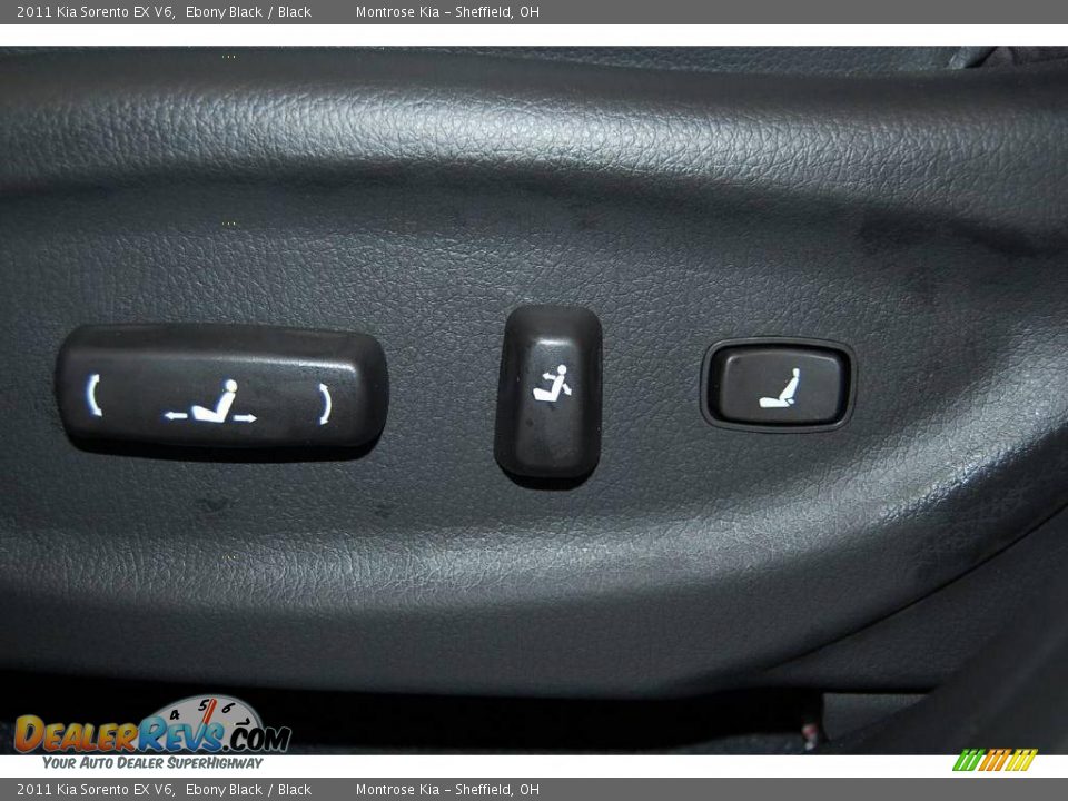 2011 Kia Sorento EX V6 Ebony Black / Black Photo #17
