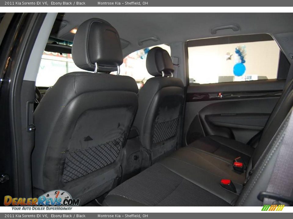 2011 Kia Sorento EX V6 Ebony Black / Black Photo #18