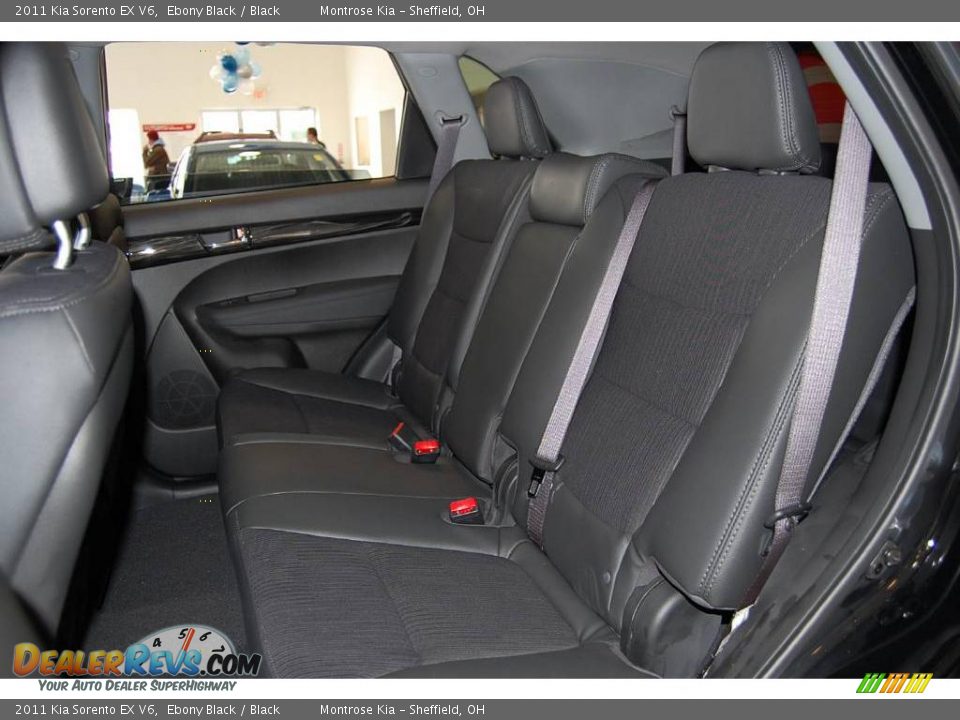 2011 Kia Sorento EX V6 Ebony Black / Black Photo #19