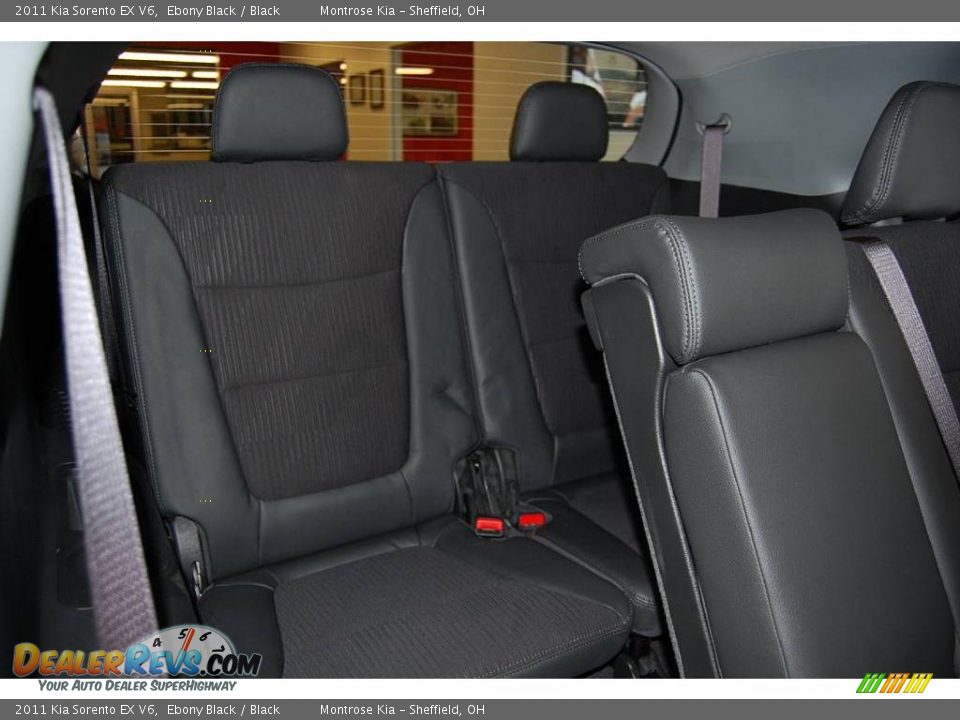 2011 Kia Sorento EX V6 Ebony Black / Black Photo #21