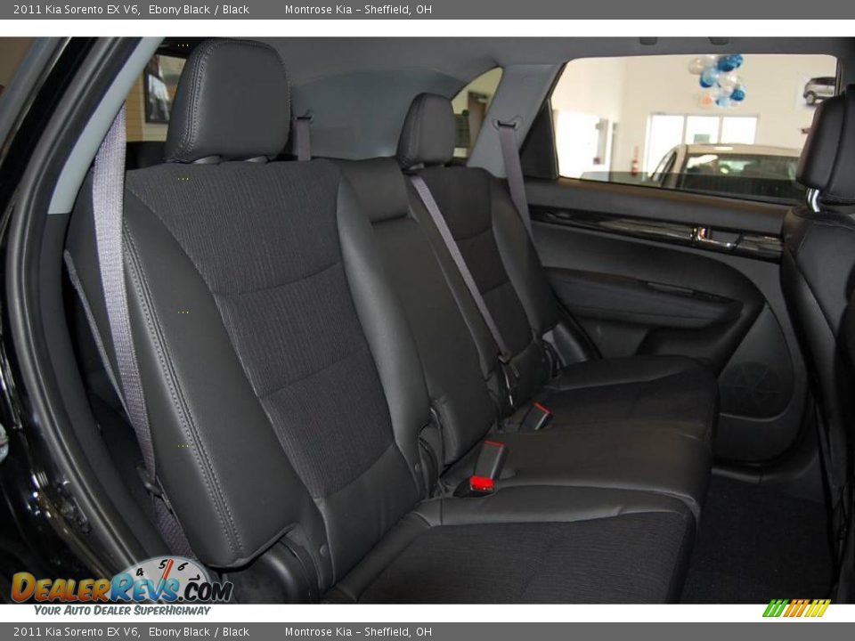 2011 Kia Sorento EX V6 Ebony Black / Black Photo #22