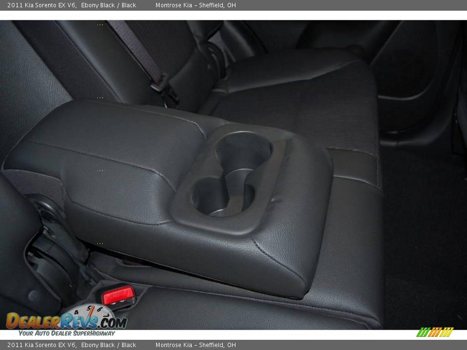 2011 Kia Sorento EX V6 Ebony Black / Black Photo #23