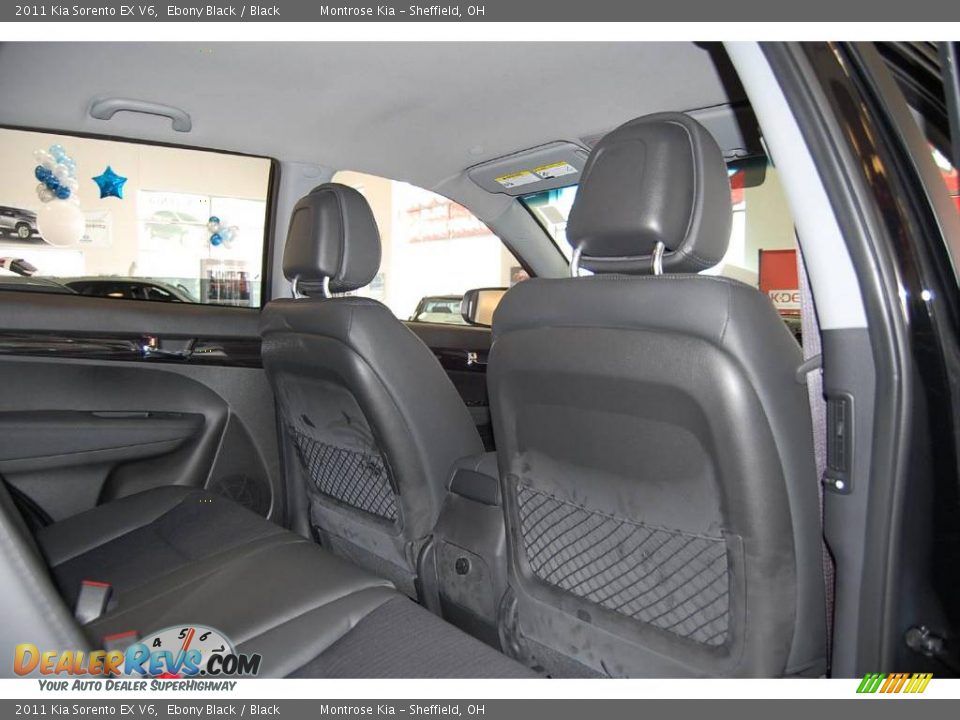 2011 Kia Sorento EX V6 Ebony Black / Black Photo #24