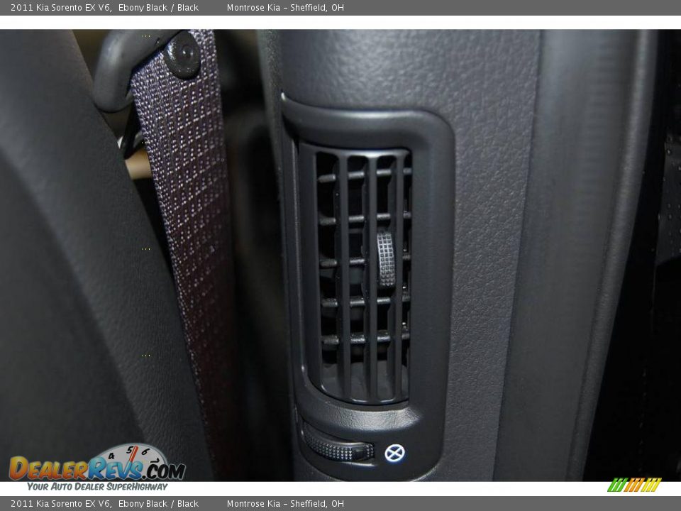 2011 Kia Sorento EX V6 Ebony Black / Black Photo #25