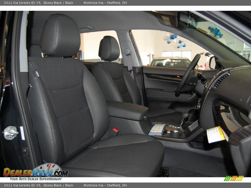 2011 Kia Sorento EX V6 Ebony Black / Black Photo #26