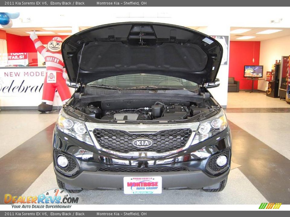 2011 Kia Sorento EX V6 Ebony Black / Black Photo #27
