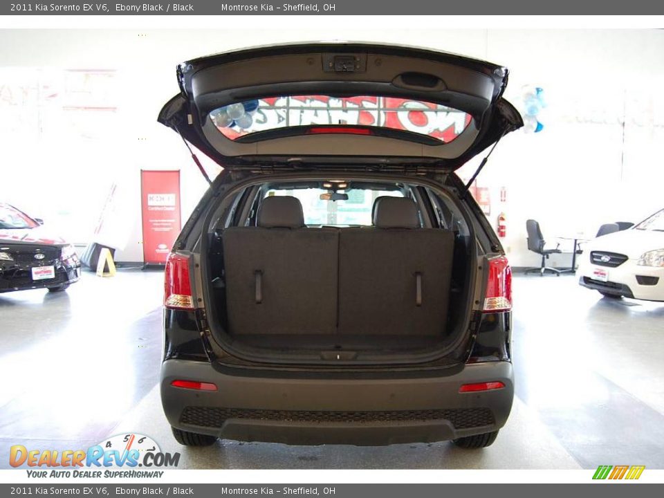 2011 Kia Sorento EX V6 Ebony Black / Black Photo #29