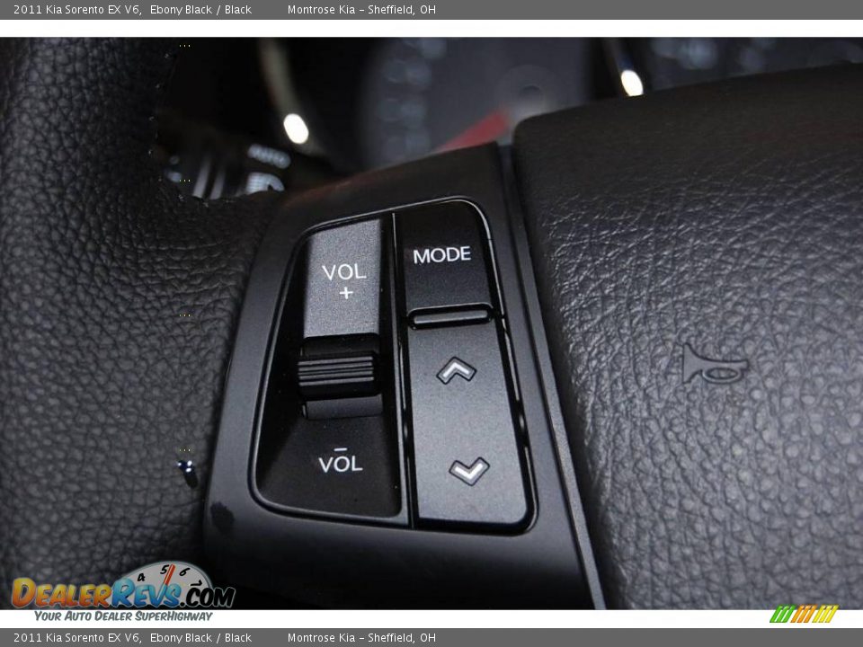 2011 Kia Sorento EX V6 Ebony Black / Black Photo #35