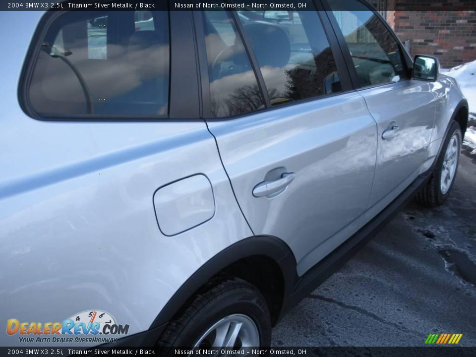 2004 BMW X3 2.5i Titanium Silver Metallic / Black Photo #5