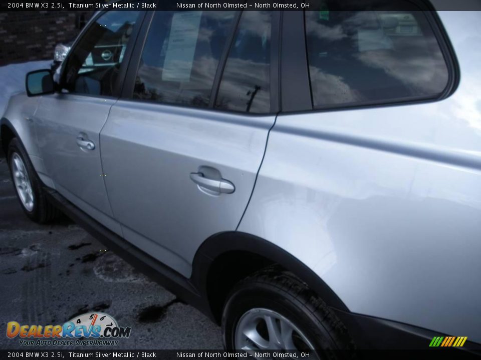 2004 BMW X3 2.5i Titanium Silver Metallic / Black Photo #7