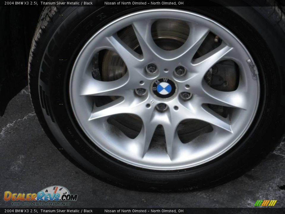 2004 BMW X3 2.5i Titanium Silver Metallic / Black Photo #9