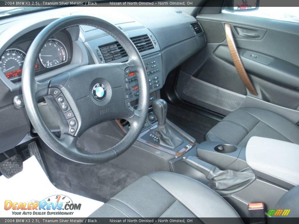 2004 BMW X3 2.5i Titanium Silver Metallic / Black Photo #11