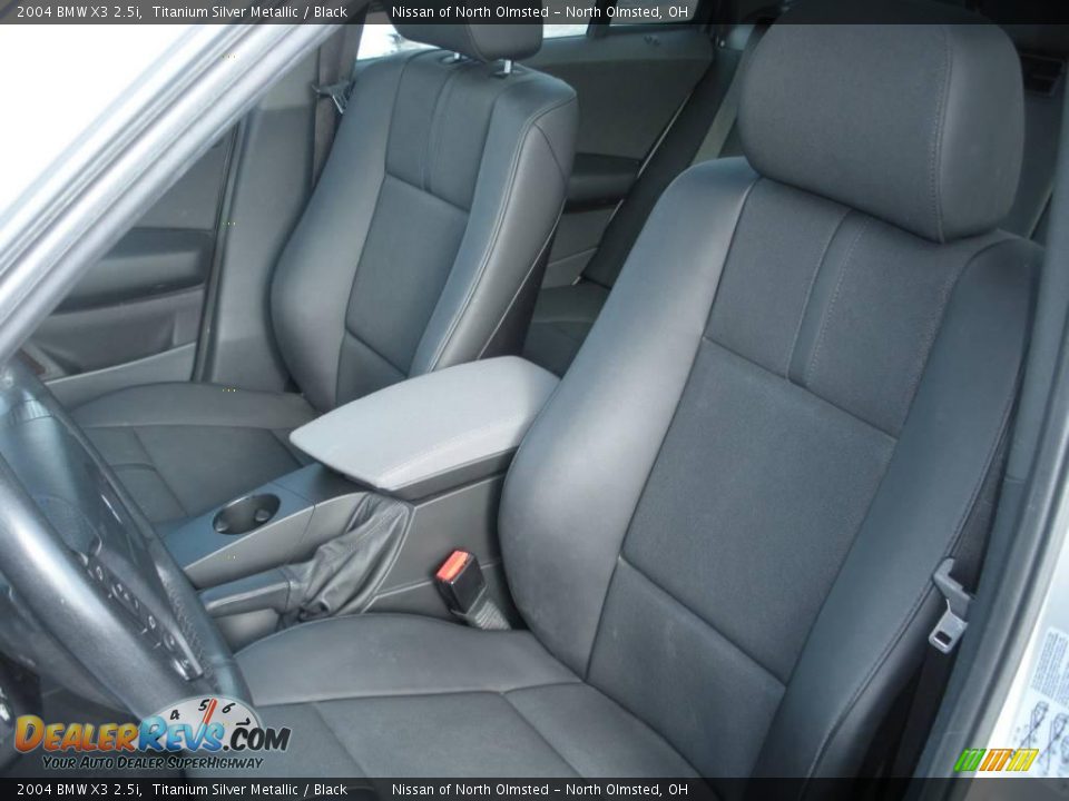 2004 BMW X3 2.5i Titanium Silver Metallic / Black Photo #12