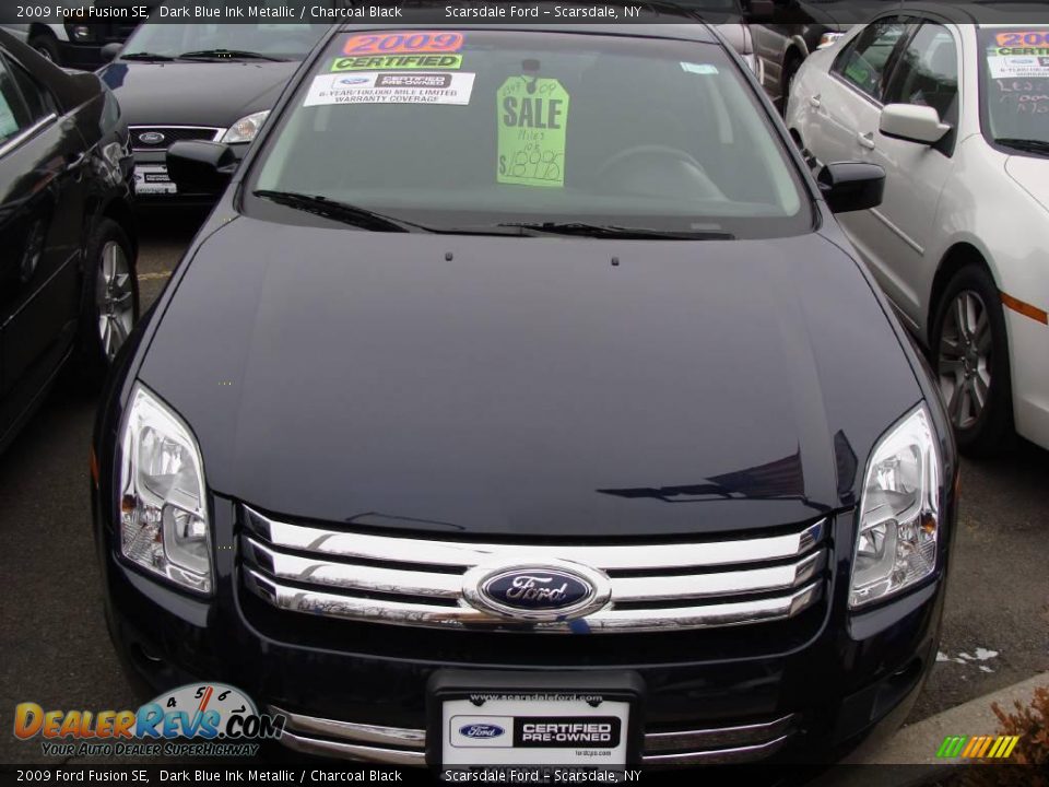 2009 Ford Fusion SE Dark Blue Ink Metallic / Charcoal Black Photo #2