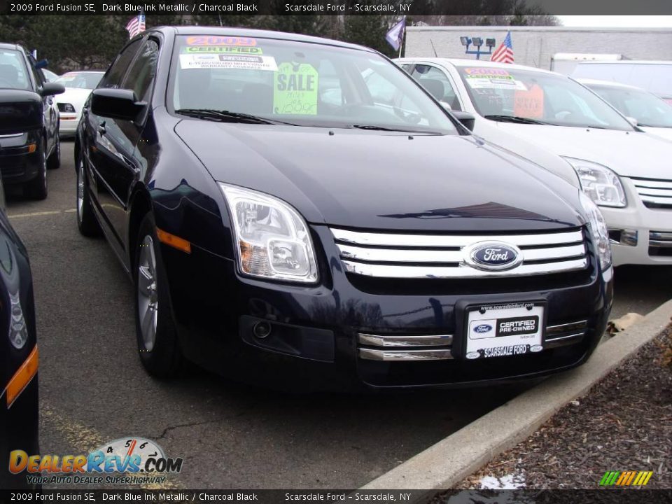 2009 Ford Fusion SE Dark Blue Ink Metallic / Charcoal Black Photo #3