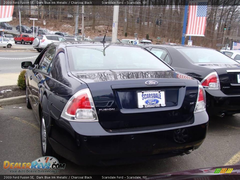 2009 Ford Fusion SE Dark Blue Ink Metallic / Charcoal Black Photo #5