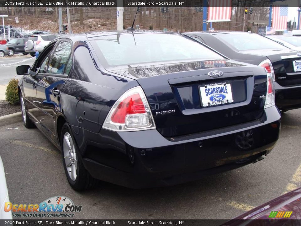 2009 Ford Fusion SE Dark Blue Ink Metallic / Charcoal Black Photo #6