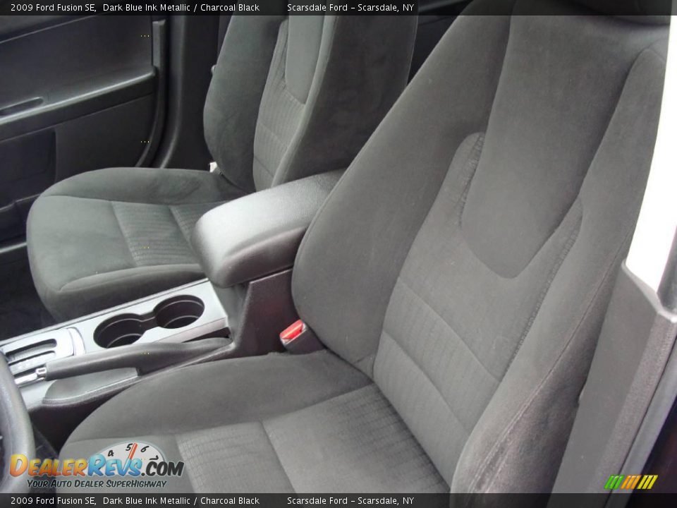 2009 Ford Fusion SE Dark Blue Ink Metallic / Charcoal Black Photo #14