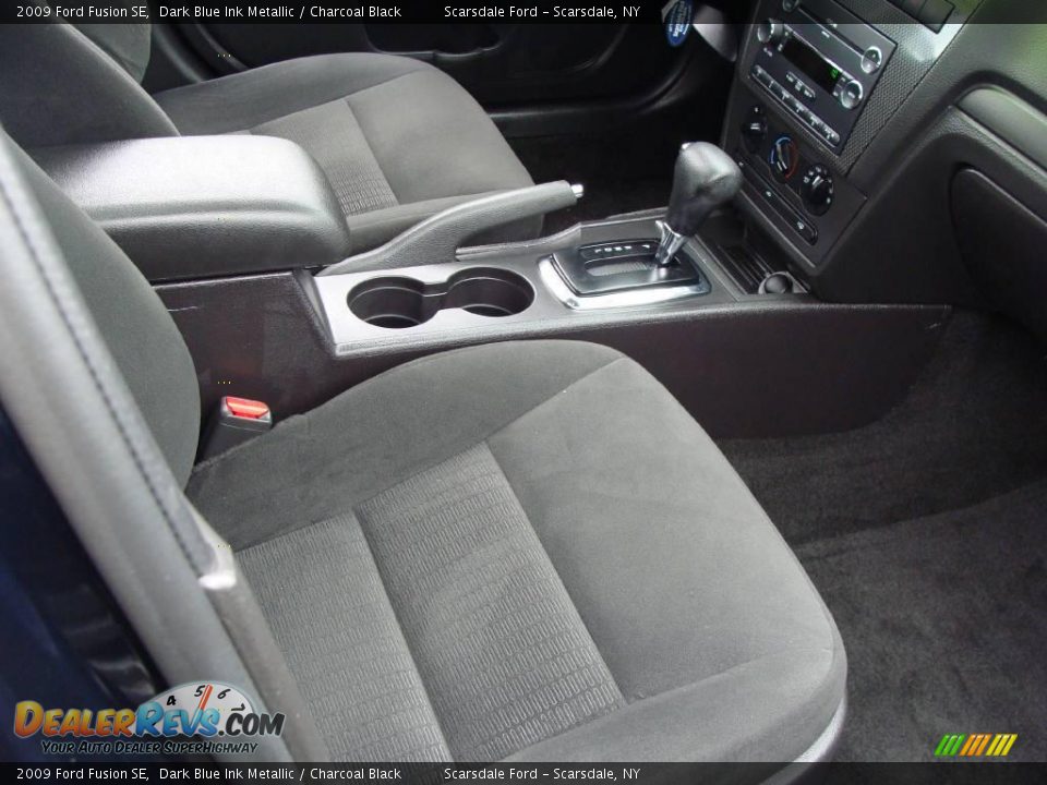 2009 Ford Fusion SE Dark Blue Ink Metallic / Charcoal Black Photo #15