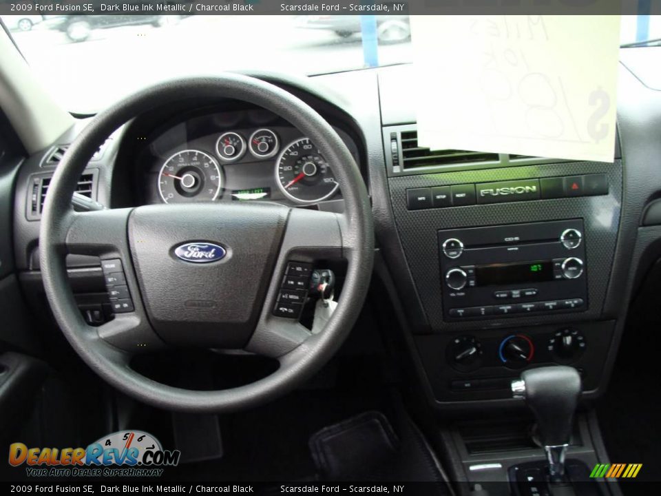 2009 Ford Fusion SE Dark Blue Ink Metallic / Charcoal Black Photo #18