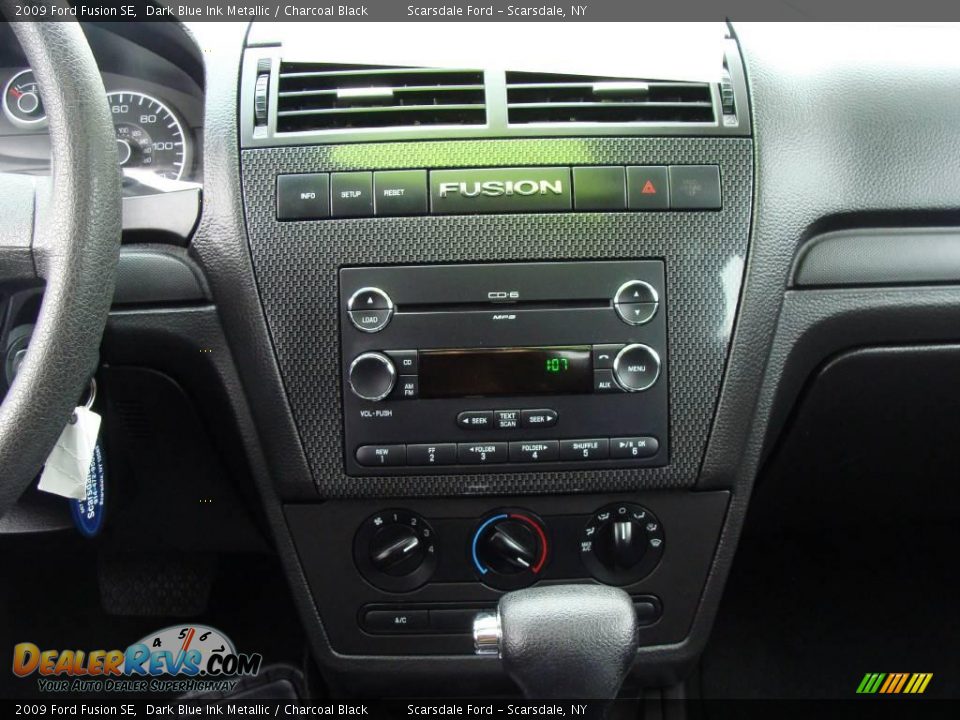 2009 Ford Fusion SE Dark Blue Ink Metallic / Charcoal Black Photo #20