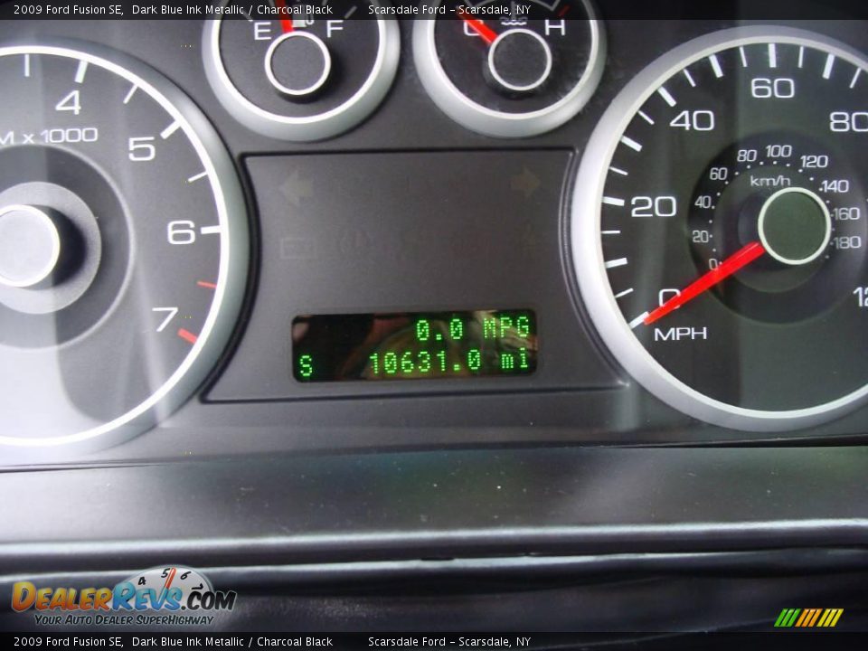 2009 Ford Fusion SE Dark Blue Ink Metallic / Charcoal Black Photo #25