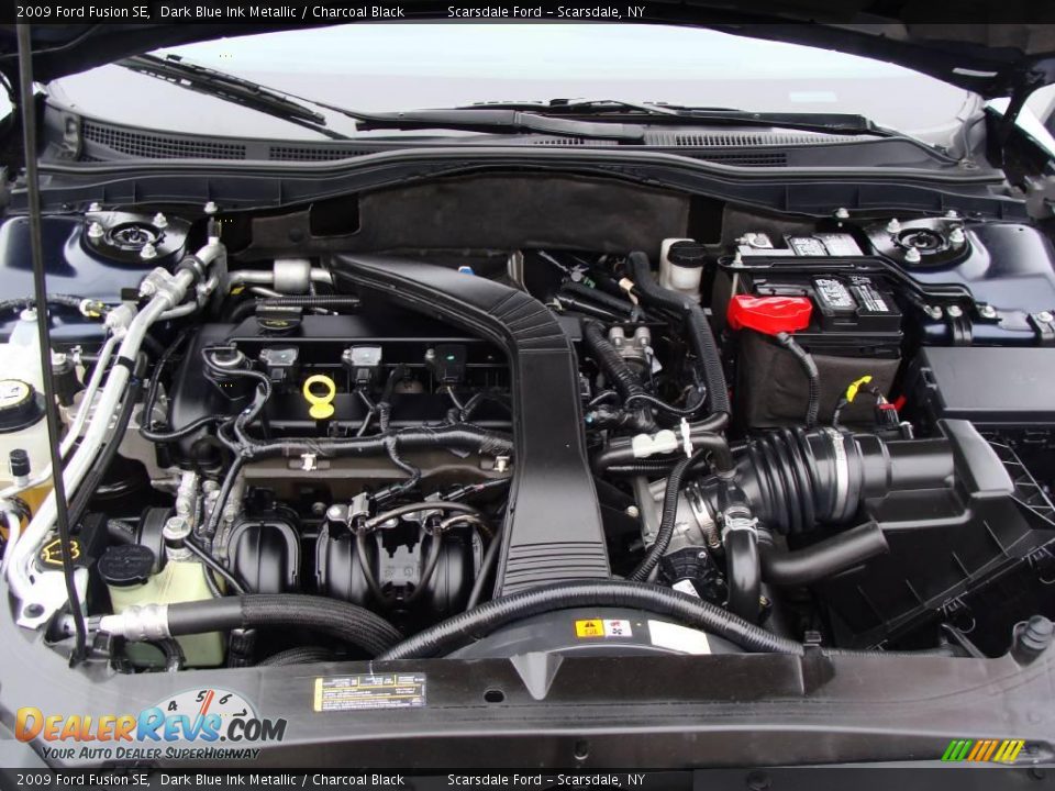 2009 Ford Fusion SE Dark Blue Ink Metallic / Charcoal Black Photo #27