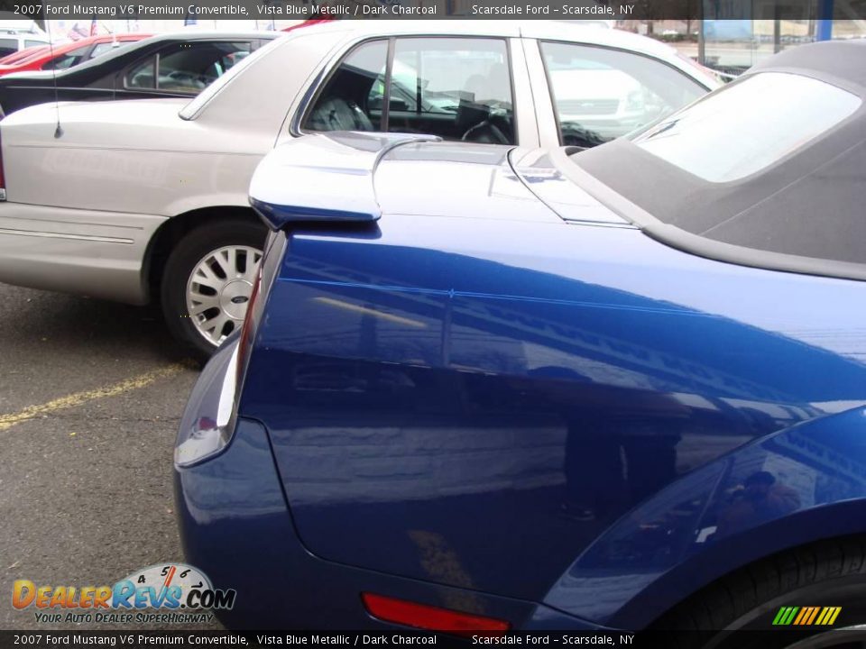 2007 Ford Mustang V6 Premium Convertible Vista Blue Metallic / Dark Charcoal Photo #7