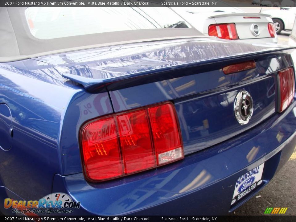 2007 Ford Mustang V6 Premium Convertible Vista Blue Metallic / Dark Charcoal Photo #8