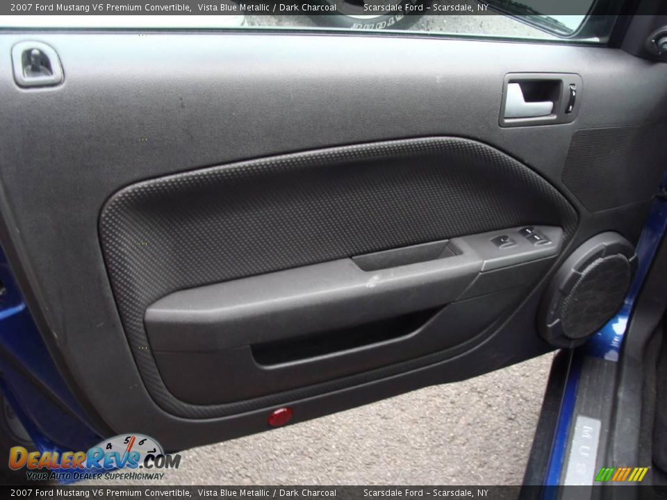 2007 Ford Mustang V6 Premium Convertible Vista Blue Metallic / Dark Charcoal Photo #11
