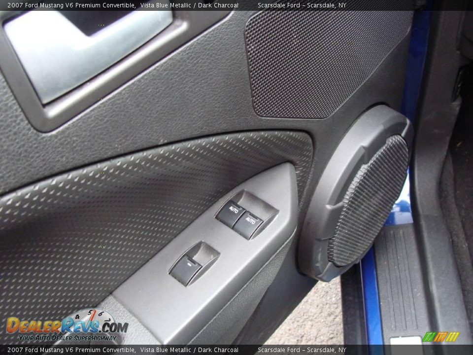 2007 Ford Mustang V6 Premium Convertible Vista Blue Metallic / Dark Charcoal Photo #12