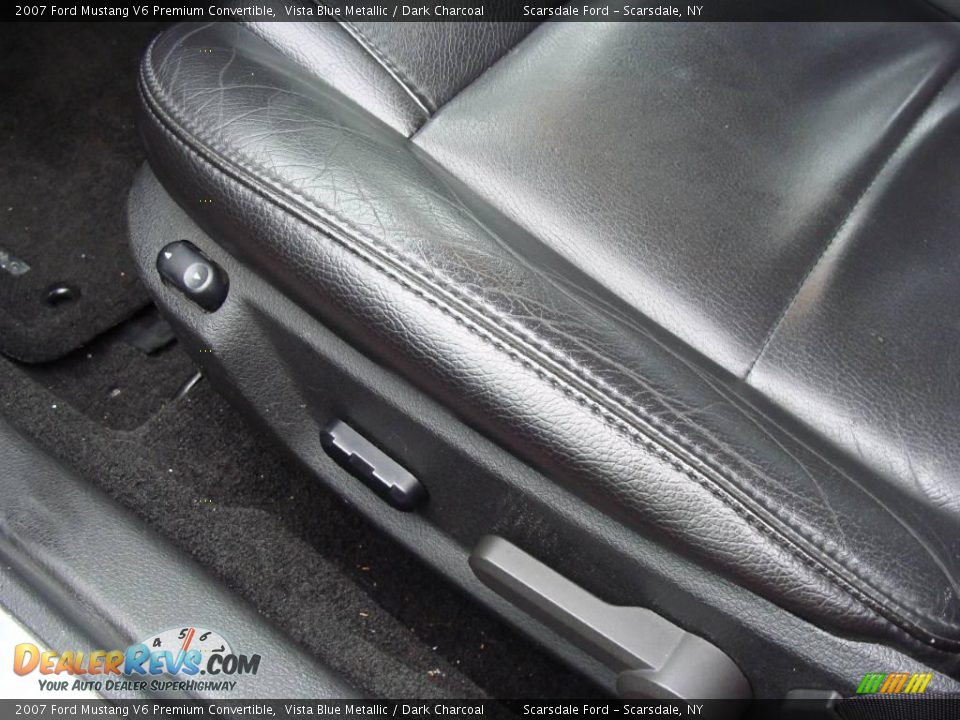 2007 Ford Mustang V6 Premium Convertible Vista Blue Metallic / Dark Charcoal Photo #14