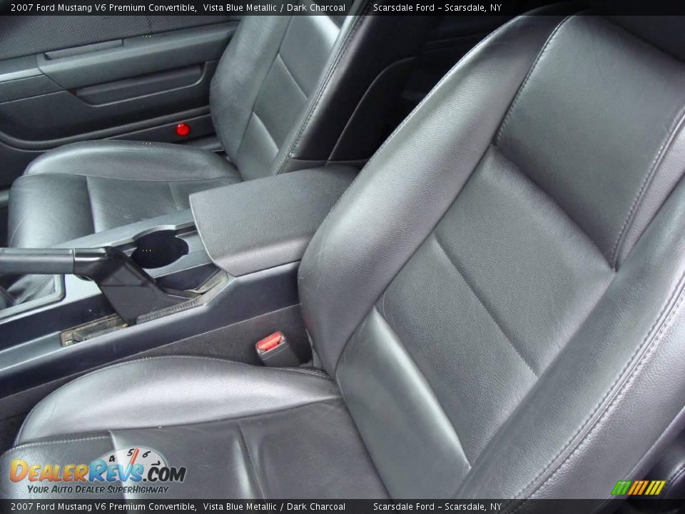 2007 Ford Mustang V6 Premium Convertible Vista Blue Metallic / Dark Charcoal Photo #17