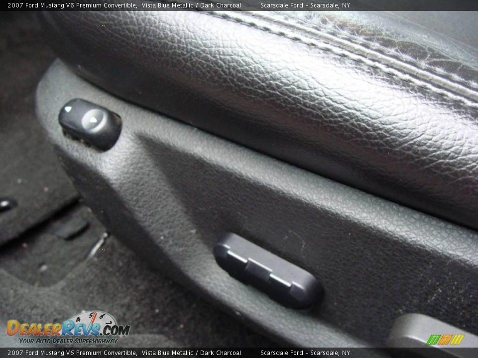 2007 Ford Mustang V6 Premium Convertible Vista Blue Metallic / Dark Charcoal Photo #18