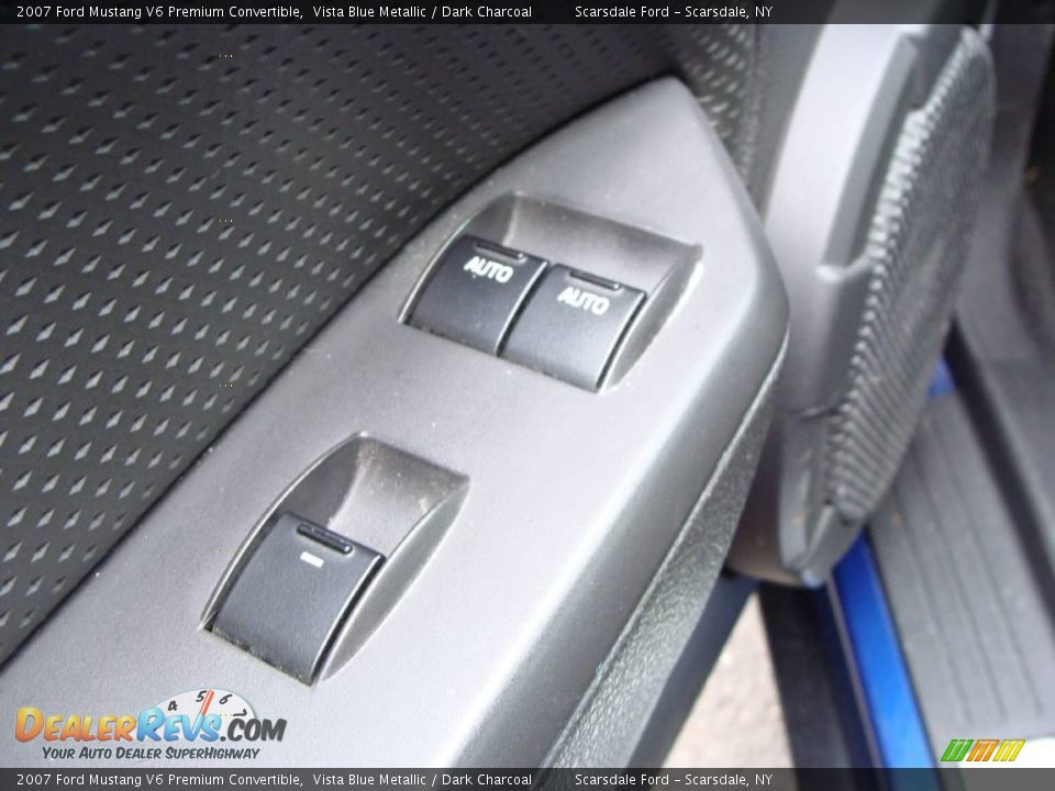 2007 Ford Mustang V6 Premium Convertible Vista Blue Metallic / Dark Charcoal Photo #19