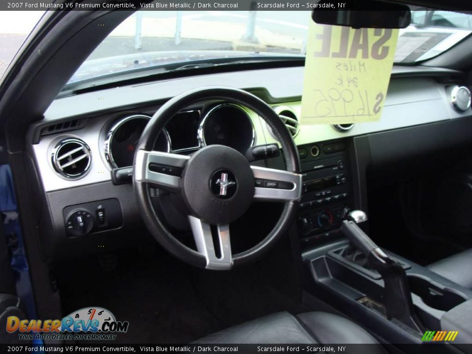 2007 Ford Mustang V6 Premium Convertible Vista Blue Metallic / Dark Charcoal Photo #20