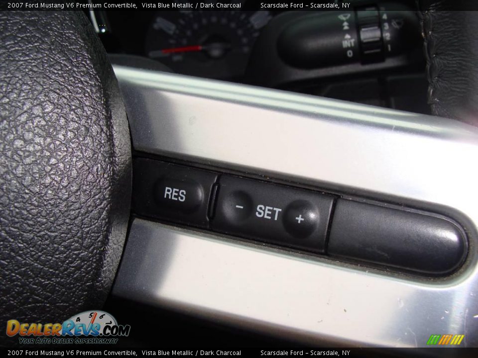 2007 Ford Mustang V6 Premium Convertible Vista Blue Metallic / Dark Charcoal Photo #23