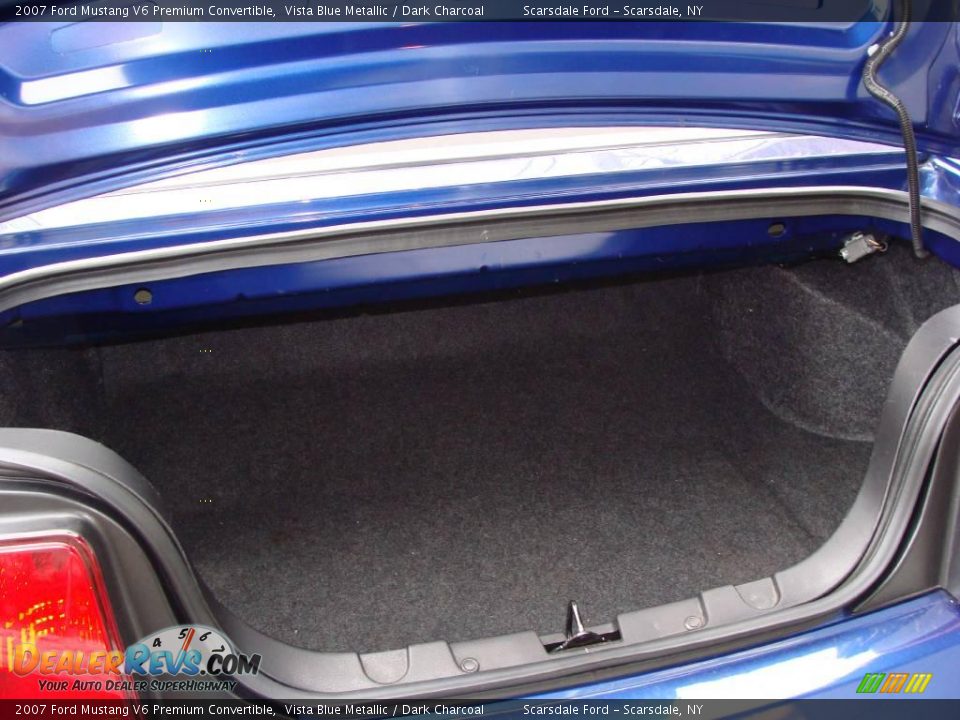 2007 Ford Mustang V6 Premium Convertible Vista Blue Metallic / Dark Charcoal Photo #27