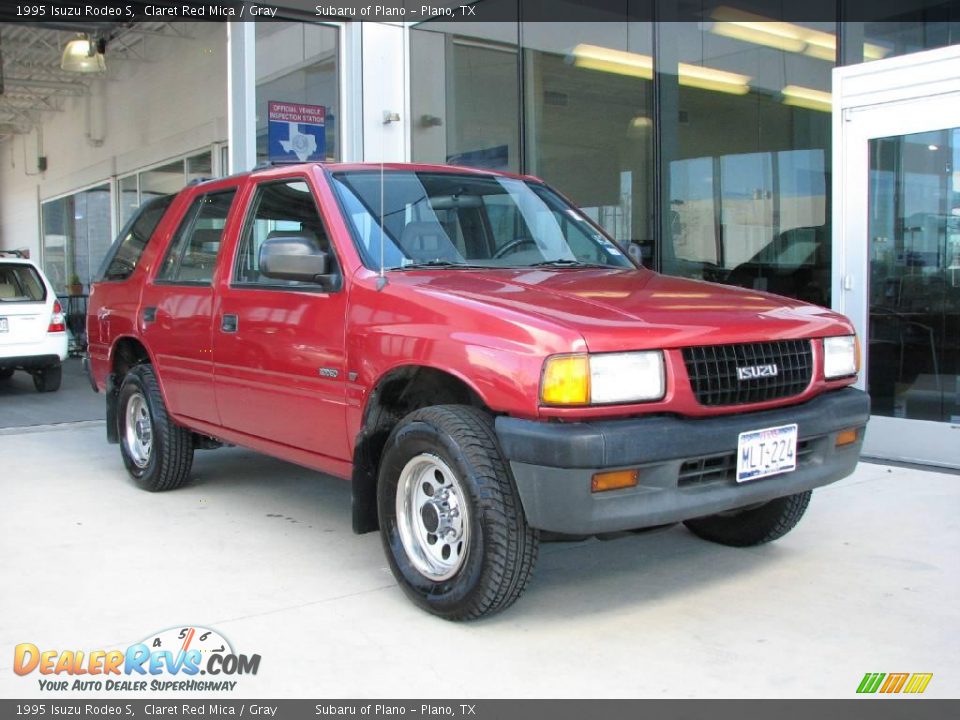 1995 Isuzu Rodeo S Claret Red Mica / Gray Photo #1