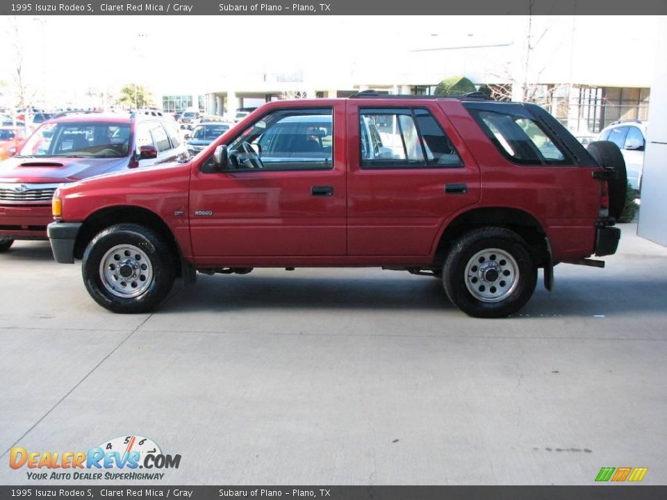 1995 Isuzu Rodeo S Claret Red Mica / Gray Photo #4