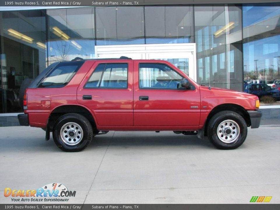 1995 Isuzu Rodeo S Claret Red Mica / Gray Photo #8