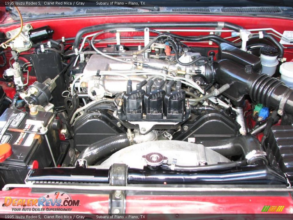 1995 Isuzu Rodeo S Claret Red Mica / Gray Photo #14